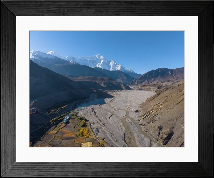 Framed Print : Nilgiri mountain & Kali Gandaki river from Kagbeni Lower Mustang, Nepal Framed Print : Nilgiri mountain & Kali Gandaki river from Kagbeni Lower Mustang, Nepal