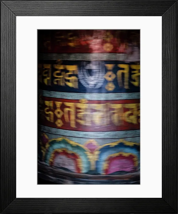 Framed Print : Large prayer wheel in the Buddhist monastery at Kagbeni, Lower Mustang, Nepal Framed Print : Large prayer wheel in the Buddhist monastery at Kagbeni, Lower Mustang, Nepal