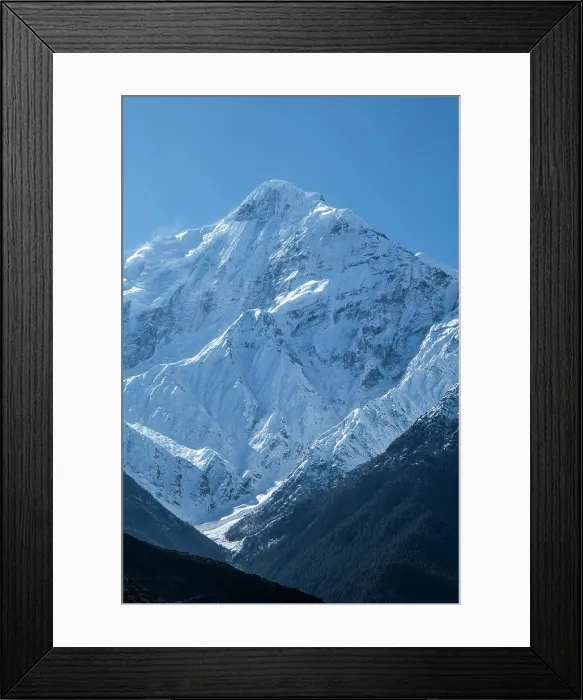 Framed Print : Nilgiri mountain from Jomsom, Lower Mustang, Nepal