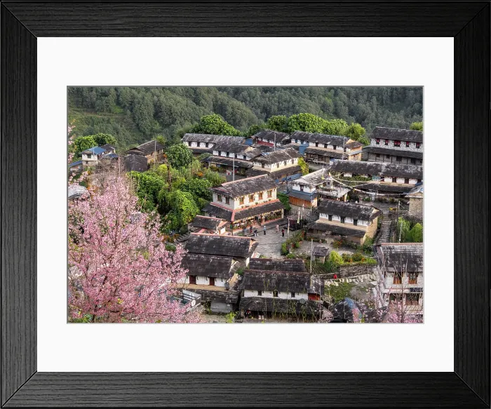 Framed Print : Ghandruk village, Annapurna Region, Gandaki Province, Nepal Framed Print : Ghandruk village, Annapurna Region, Gandaki Province, Nepal