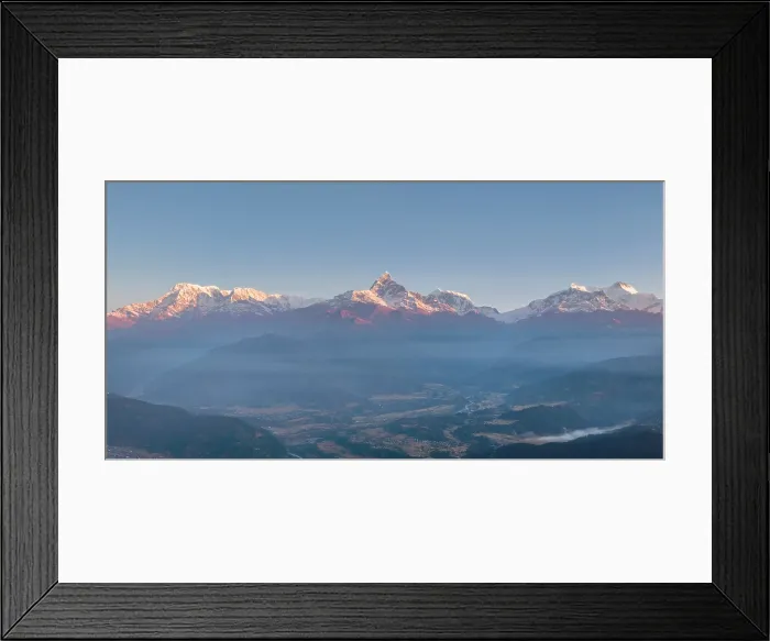 Framed Print : Annapurna mountain range inc Machhapuchhare (Fishtail) from Sarangkot near Pokhara, Annapurna Region, Gandaki Province, Nepal Framed Print : Annapurna mountain range inc Machhapuchhare (Fishtail) from Sarangkot near Pokhara, Annapurna Region, Gandaki Province, Nepal