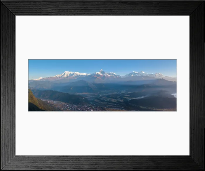 Framed Print : Annapurna mountain range inc Machhapuchhare (Fishtail) from Sarangkot near Pokhara, Annapurna Region, Gandaki Province, Nepal Framed Print : Annapurna mountain range inc Machhapuchhare (Fishtail) from Sarangkot near Pokhara, Annapurna Region, Gandaki Province, Nepal