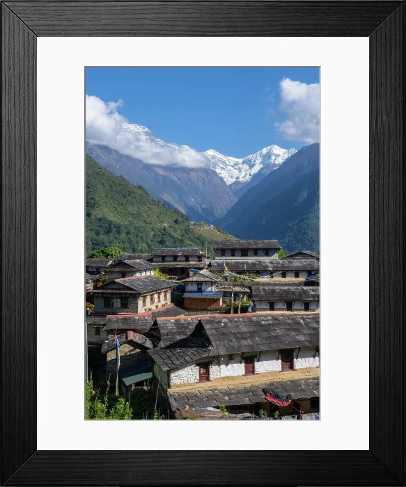 Framed Print : Ghandruk village, Annapurna Region, Gandaki Province, Nepal Framed Print : Ghandruk village, Annapurna Region, Gandaki Province, Nepal