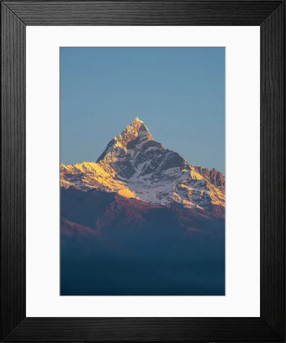 Framed Print : Machhapuchhare (Fishtail) mountain from Sarangkot near Pokhara, Annapurna Region, Gandaki Province, Nepal Framed Print : Machhapuchhare (Fishtail) mountain from Sarangkot near Pokhara, Annapurna Region, Gandaki Province, Nepal