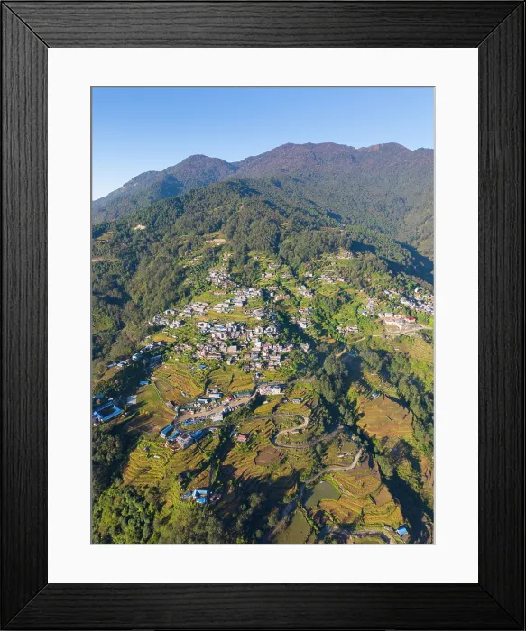 Framed Print : Ghandruk village, Annapurna Region, Gandaki Province, Nepal Framed Print : Ghandruk village, Annapurna Region, Gandaki Province, Nepal