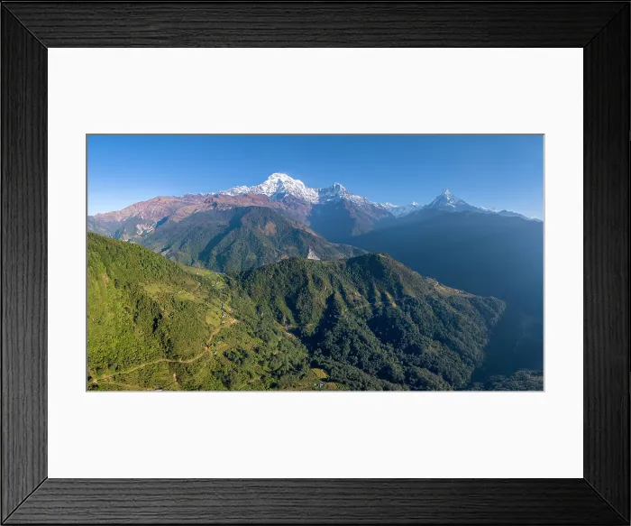 Framed Print : Annapurna South & Machhapuchhare (Fishtail) mountain, from Ghandruk, Annapurna Region, Gandaki Province, Nepal Framed Print : Annapurna South & Machhapuchhare (Fishtail) mountain, from Ghandruk, Annapurna Region, Gandaki Province, Nepal
