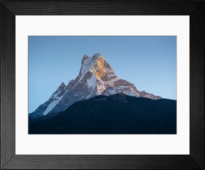 Framed Print : Machhapuchhare (Fishtail) mountain, Annapurna Region, Gandaki Province, Nepal Framed Print : Machhapuchhare (Fishtail) mountain, Annapurna Region, Gandaki Province, Nepal