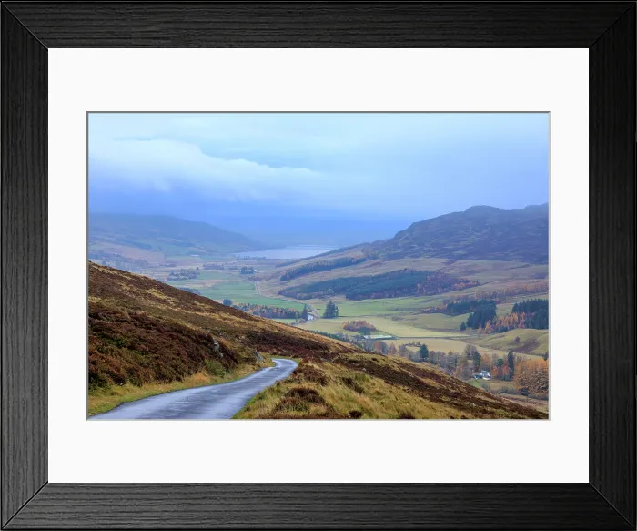 Framed Print : Road to Loch Freuchie, Amulree, Perthshire, Scotland Framed Print : Road to Loch Freuchie, Amulree, Perthshire, Scotland