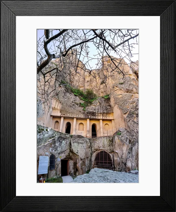 Framed Print : Historic rock carved facade, Ihlara Valley, Aksaray Province, Guzelyurt District, Cappadocia, Central Anatolia, Turkey Framed Print : Historic rock carved facade, Ihlara Valley, Aksaray Province, Guzelyurt District, Cappadocia, Central Anatolia, Turkey