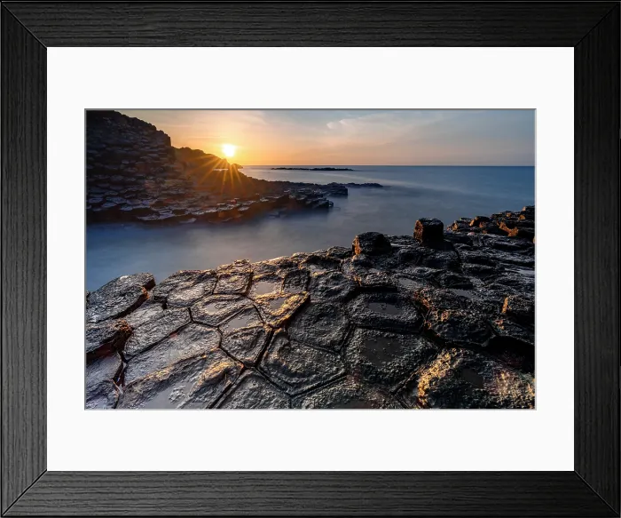 Framed Print : Sunrise over the volcanic rock formations of Ghenh Da Dia bassalt rocks, Phu Yen, Vietnam Framed Print : Sunrise over the volcanic rock formations of Ghenh Da Dia bassalt rocks, Phu Yen, Vietnam