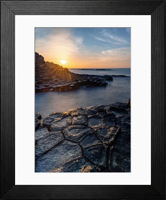Framed Print : Sunrise over the volcanic rock formations of Ghenh Da Dia bassalt rocks, Phu Yen, Vietnam Framed Print : Sunrise over the volcanic rock formations of Ghenh Da Dia bassalt rocks, Phu Yen, Vietnam