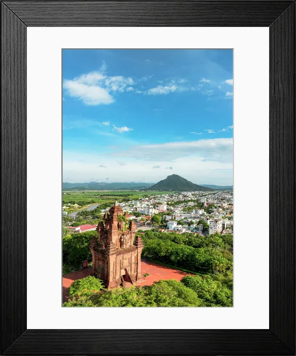 Framed Print : Tempio e citta di Tuy Hoa, Phu Yen province, Vietnam Framed Print : Tempio e citta di Tuy Hoa, Phu Yen province, Vietnam