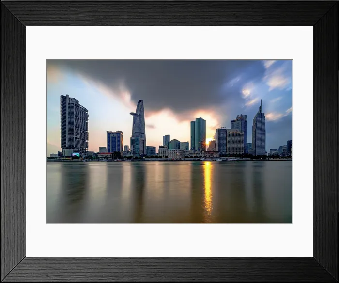 Framed Print : Skyline with Bitexco Tower and Landmark 81, Ho Chi Minh City (Saigon), Vietnam Framed Print : Skyline with Bitexco Tower and Landmark 81, Ho Chi Minh City (Saigon), Vietnam