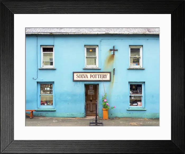 Framed Print : Pottery and antiques shop on Solva High Street, Pembrokeshire, Wales Framed Print : Pottery and antiques shop on Solva High Street, Pembrokeshire, Wales