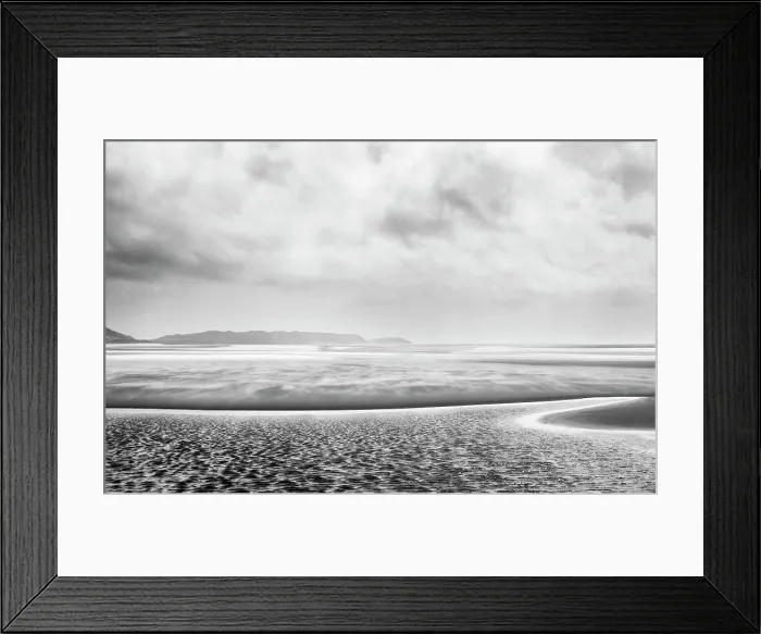 Framed Print : Sandstorm over Whiteford Sands beach, Gower Peninsula, Swansea, Wales Framed Print : Sandstorm over Whiteford Sands beach, Gower Peninsula, Swansea, Wales
