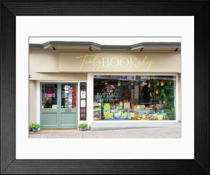Framed Print : Tenby Bookshop, Tenby, Pembrokeshire, Wales Framed Print : Tenby Bookshop, Tenby, Pembrokeshire, Wales