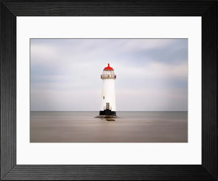 Framed Print : Point of Ayr Lighthouse at Talacre beach, Flintshire, Wales Framed Print : Point of Ayr Lighthouse at Talacre beach, Flintshire, Wales