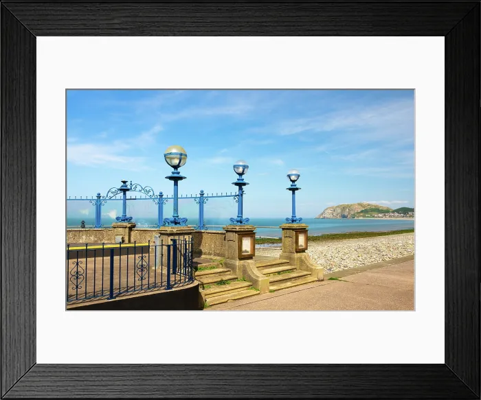 Framed Print : Victorian bandstand on Llandudno seafront, Conwy, Wales Framed Print : Victorian bandstand on Llandudno seafront, Conwy, Wales