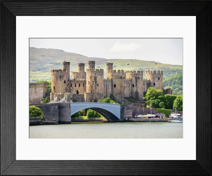 Framed Print : Conwy Castle from the Afon Conwy, Conwy, Wales Framed Print : Conwy Castle from the Afon Conwy, Conwy, Wales