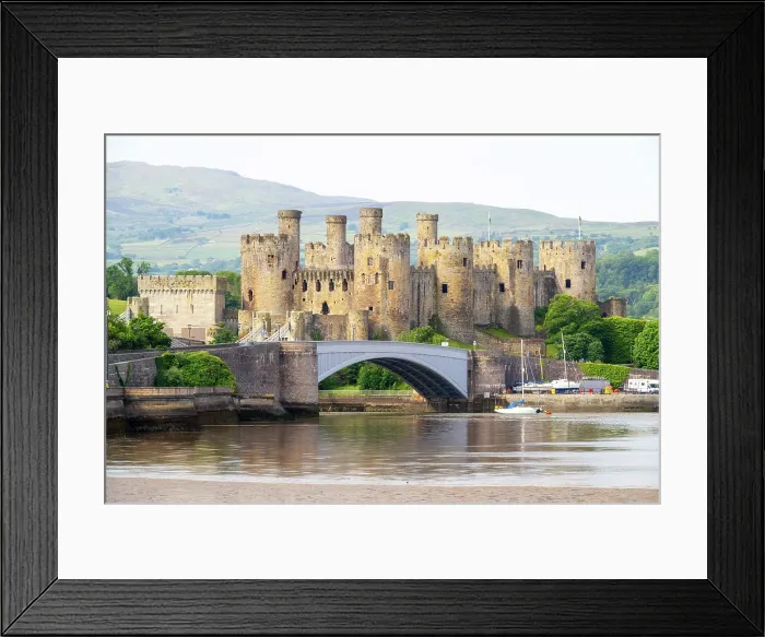 Framed Print : Conwy Castle from the Afon Conwy, Conwy, Wales Framed Print : Conwy Castle from the Afon Conwy, Conwy, Wales