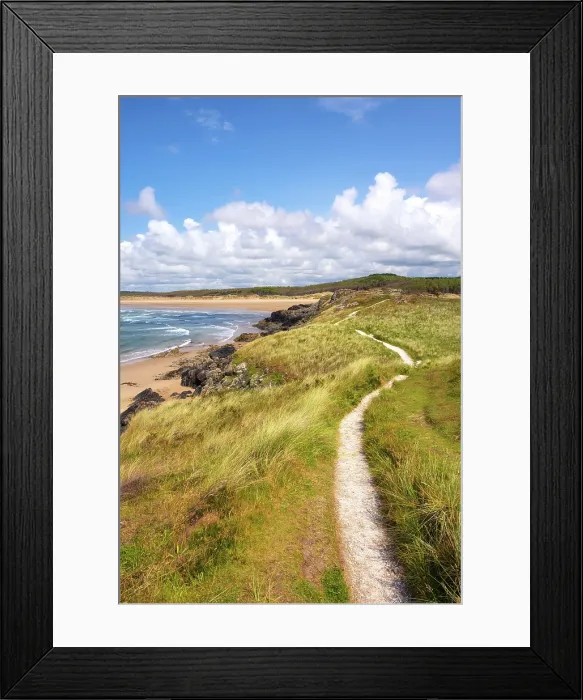 Framed Print : Coastal path on Llanddwyn Island, Anglesey, Wales Framed Print : Coastal path on Llanddwyn Island, Anglesey, Wales