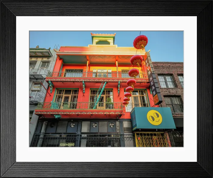 Framed Print : Streets of China Town, San Francisco, California, USA