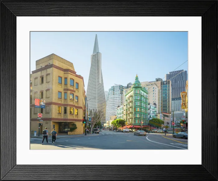 Framed Print : Transamerica Building in North Beach District, San Francisco, California, USA Framed Print : Transamerica Building in North Beach District, San Francisco, California, USA