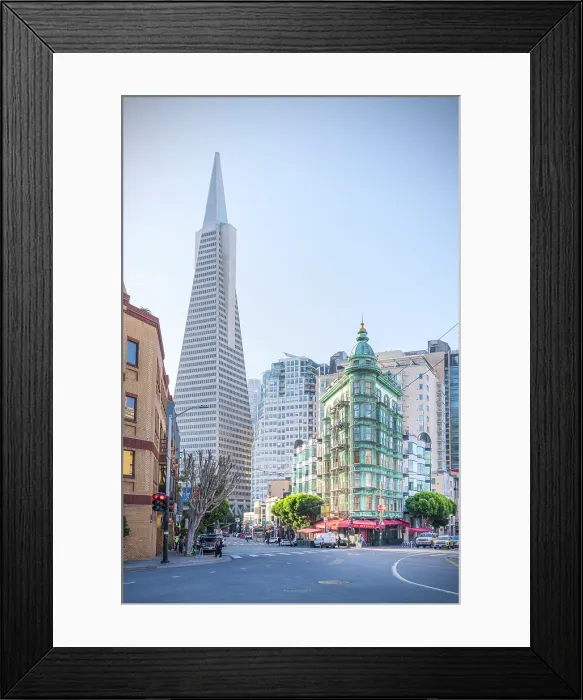 Framed Print : Transamerica Building in North Beach District, San Francisco, California, USA Framed Print : Transamerica Building in North Beach District, San Francisco, California, USA