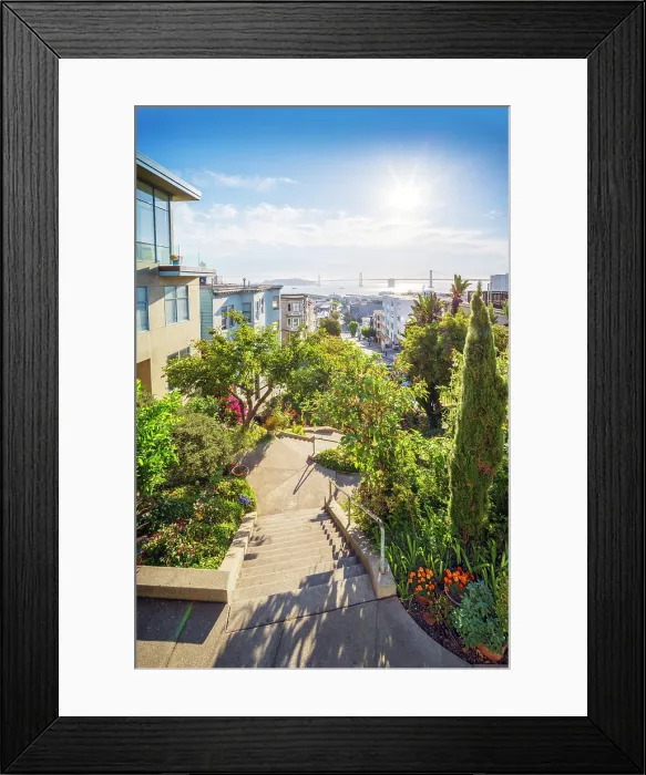 Framed Print : North Beach Bay View, San Francisco, California, USA Framed Print : North Beach Bay View, San Francisco, California, USA