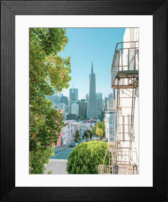 Framed Print : Transamerica Building in North Beach District, San Francisco, California, USA Framed Print : Transamerica Building in North Beach District, San Francisco, California, USA