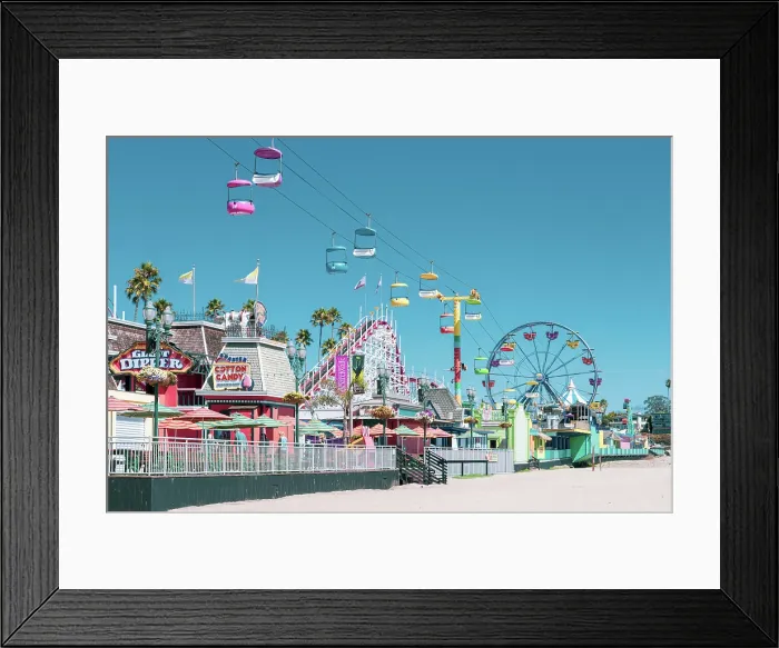 Framed Print : Santa Cruz Beach Amusement Park, Santa Cruz, California, USA Framed Print : Santa Cruz Beach Amusement Park, Santa Cruz, California, USA