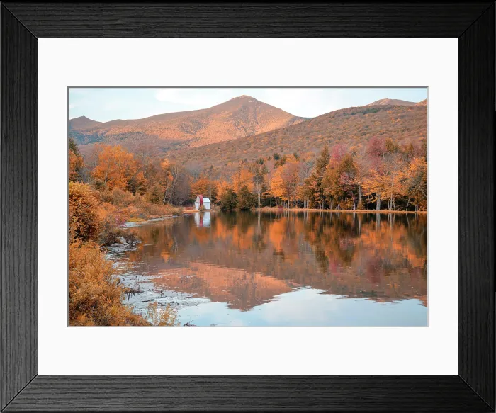 Framed Print : USA, New England, New Hampshire, Lincoln, White Mountains, pond Framed Print : USA, New England, New Hampshire, Lincoln, White Mountains, pond