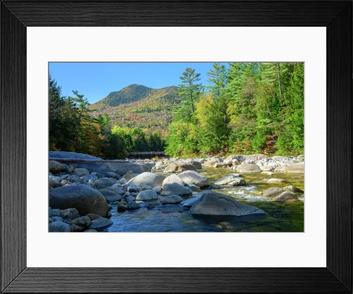Framed Print : USA, New England, New Hampshire, Lincoln, White Mountains, Kancamagus Highway, East Branch Pemigewasset River, Licoln Woods Trailhead Framed Print : USA, New England, New Hampshire, Lincoln, White Mountains, Kancamagus Highway, East Branch Pemigewasset River, Licoln Woods Trailhead
