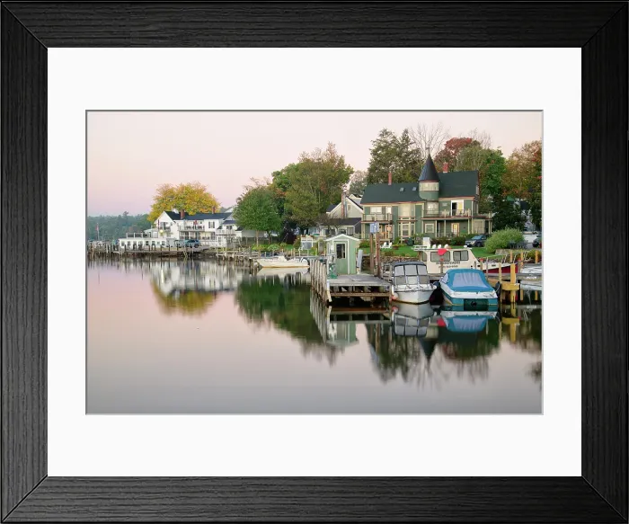 Framed Print : USA, New England, New Hampshire, Carroll County, Lake Winnipesaukee, Wolfeboro