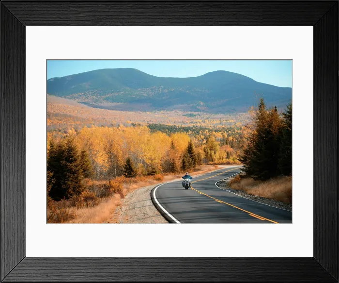 Framed Print : USA New England, New Hampshire, North Stratford, Highway Framed Print : USA New England, New Hampshire, North Stratford, Highway