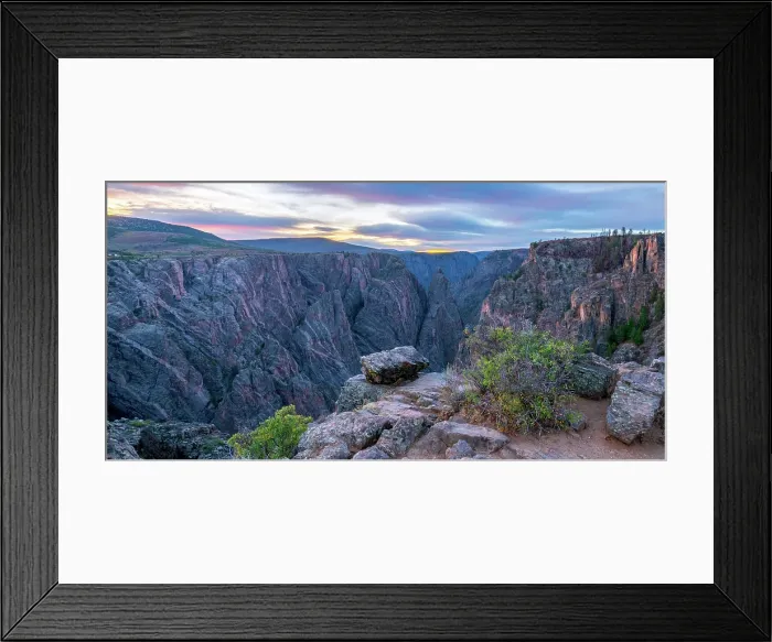 Framed Print : USA, Colorado, Black Canyon of the Gunnison National Park at sunrise