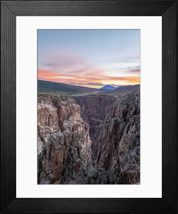 Framed Print : USA, Colorado, Black Canyon of the Gunnison National Park at sunrise Framed Print : USA, Colorado, Black Canyon of the Gunnison National Park at sunrise