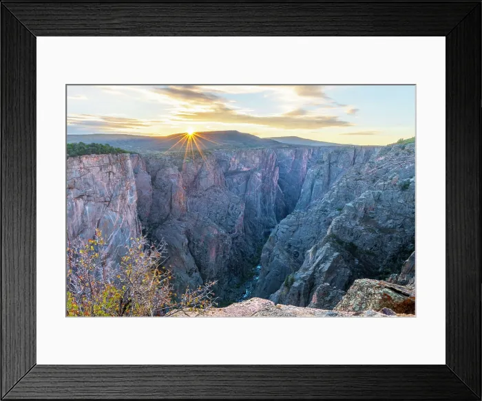 Framed Print : USA, Colorado, Black Canyon of the Gunnison National Park at sunrise Framed Print : USA, Colorado, Black Canyon of the Gunnison National Park at sunrise