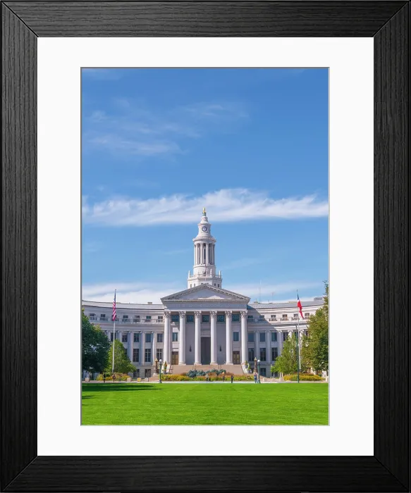 Framed Print : USA, Colorado, Denver, Denver Civic Center, Denver City and County Building