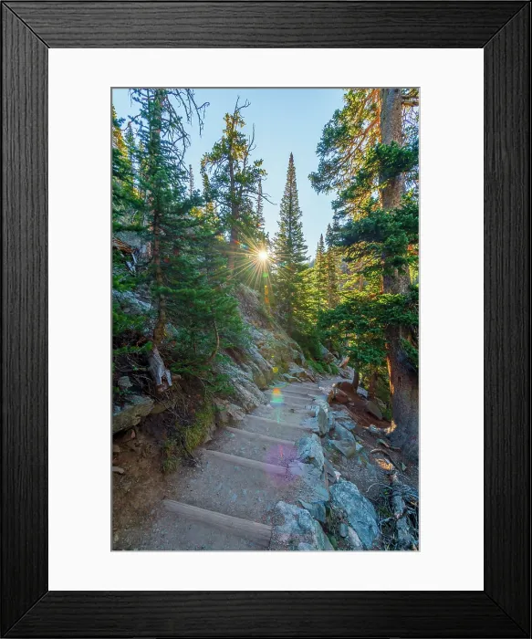 Framed Print : USA, Colorado, Rocky Mountain National Park, trail between Dream Lake and Emerald Lake Framed Print : USA, Colorado, Rocky Mountain National Park, trail between Dream Lake and Emerald Lake