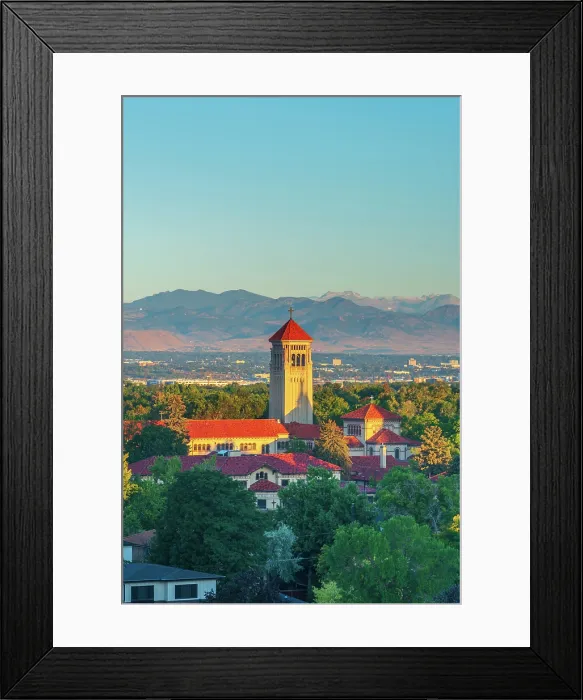 Framed Print : USA, Colorado, Denver, St. John Paul II Center for the New Evangelization, Rocky Mountains Front Range beyond Framed Print : USA, Colorado, Denver, St. John Paul II Center for the New Evangelization, Rocky Mountains Front Range beyond