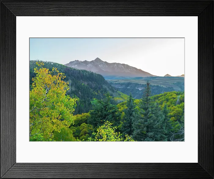 Framed Print : USA, Colorado, Telluride, Wilson Peak of the San Juan Mountains from Last Dollar Road Framed Print : USA, Colorado, Telluride, Wilson Peak of the San Juan Mountains from Last Dollar Road