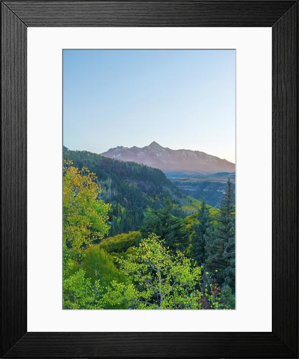 Framed Print : USA, Colorado, Telluride, Wilson Peak of the San Juan Mountains from Last Dollar Road Framed Print : USA, Colorado, Telluride, Wilson Peak of the San Juan Mountains from Last Dollar Road