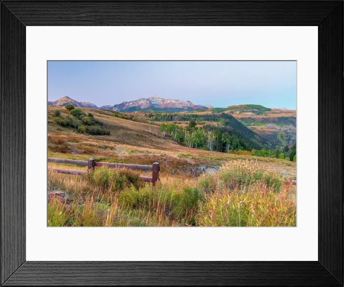 Framed Print : USA, Colorado, Telluride, Wilson Peak of the San Juan Mountains from Last Dollar Road Framed Print : USA, Colorado, Telluride, Wilson Peak of the San Juan Mountains from Last Dollar Road