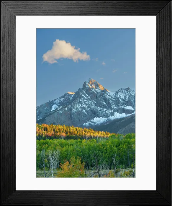 Framed Print : USA, Colorado, Rocky Mountains, San Juan Mountains, Sneffels Range, S9 Peak Framed Print : USA, Colorado, Rocky Mountains, San Juan Mountains, Sneffels Range, S9 Peak