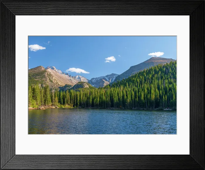 Framed Print : USA, Colorado, Rocky Mountain National Park, Longs Peak mountain from Bear Lake Framed Print : USA, Colorado, Rocky Mountain National Park, Longs Peak mountain from Bear Lake