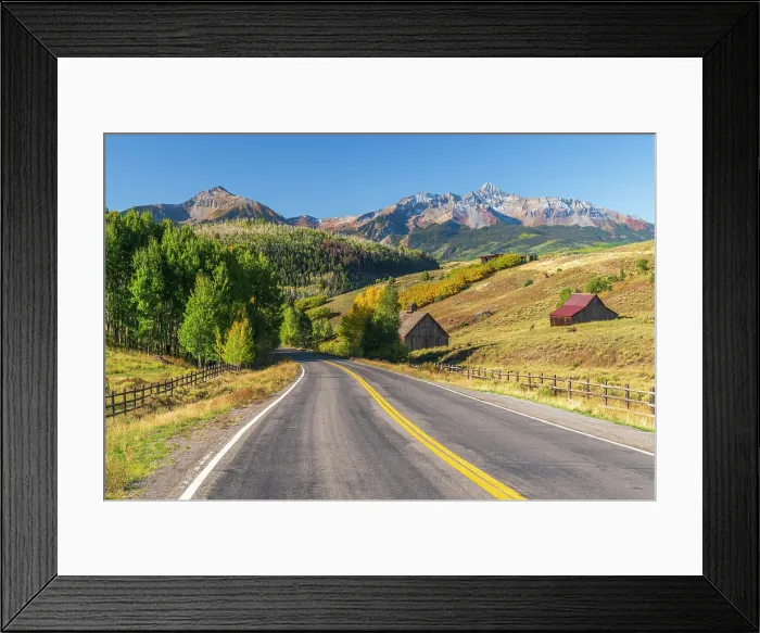 Framed Print : USA, Colorado, Telluride, San Juan Mountains, Sunshine Mountain, Mount Wilson and Wilson Peak Framed Print : USA, Colorado, Telluride, San Juan Mountains, Sunshine Mountain, Mount Wilson and Wilson Peak