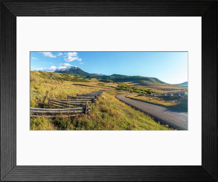 Framed Print : USA, Colorado, Telluride, Hastings Mesa, Last Dollar Road
