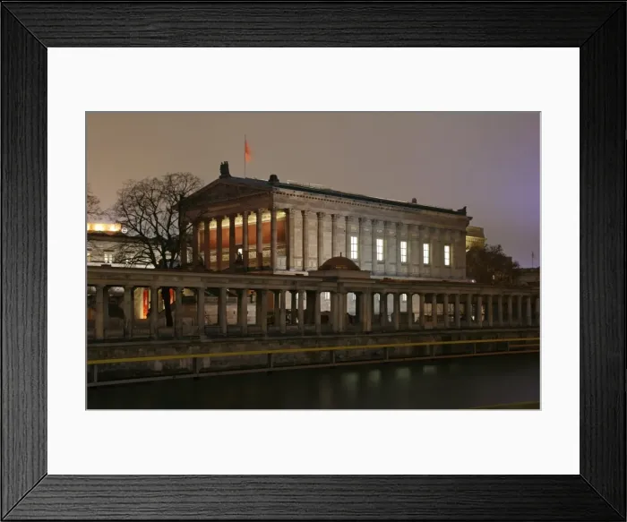Framed Print : The Old National Gallery Berlin Mitte on the Museum Island, Germany