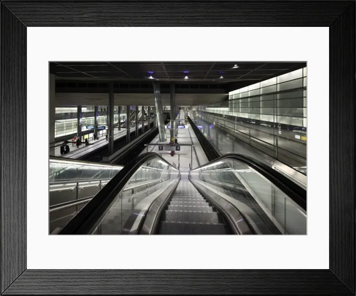 Framed Print : The Train Station at Potsdamer Platz, Berlin. Germany Framed Print : The Train Station at Potsdamer Platz, Berlin. Germany
